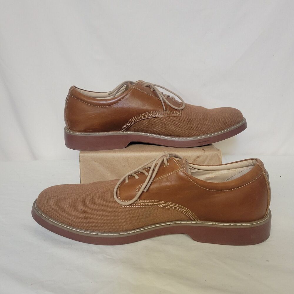 G.H.‎ Bass & Co Patterson Size 11M Brown Leather and Tweed Men’s Lace Up Shoes